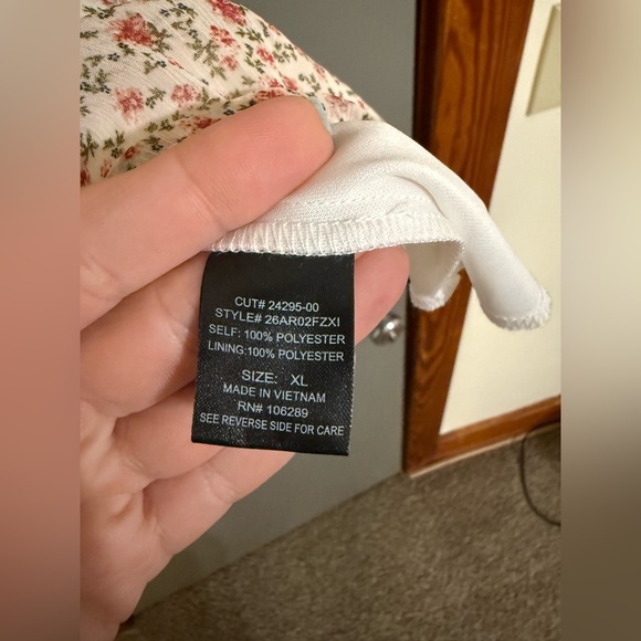 Trixxi Floral Kids Dress in Cream and Pink - Picture 8 of 8